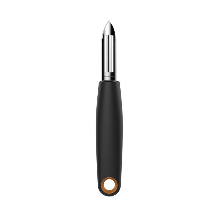 Овощечистка вертикальная Fiskars Functional Form, 26.7см, нержавеющая сталь, пластик, черный