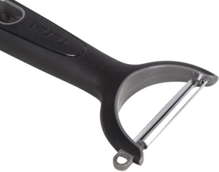 Овочечистка горизонтальна Tefal Comfort, 14см, нержавіюча сталь, пластик, чорний