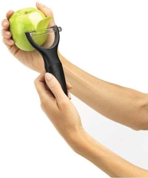 Овочечистка горизонтальна Tefal Comfort, 14см, нержавіюча сталь, пластик, чорний