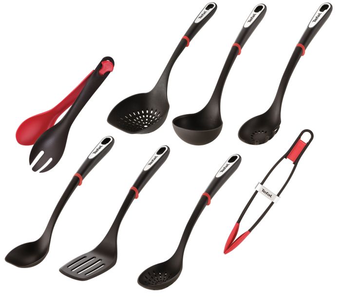 Шумовка Tefal Ingenio, пластик, черный