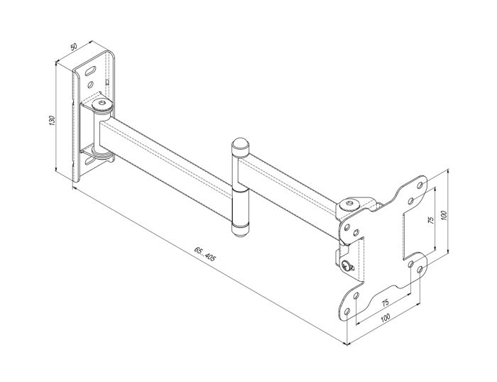 Крепление наклонно-поворотное ТВ 18-28" Simpler KSL 13ET