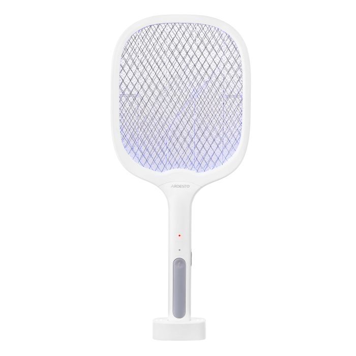 Електричний знищувач комах ARDESTO, сітка 3000 В, акум. 1200 мА•год, USB micro-B > USB-A, білий