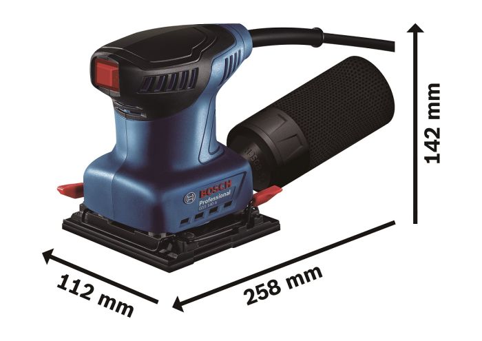 Шлифмашина вибрационная Bosch GSS 140 A 220Вт платформа 101х112 28000кол·мин 1.1кг