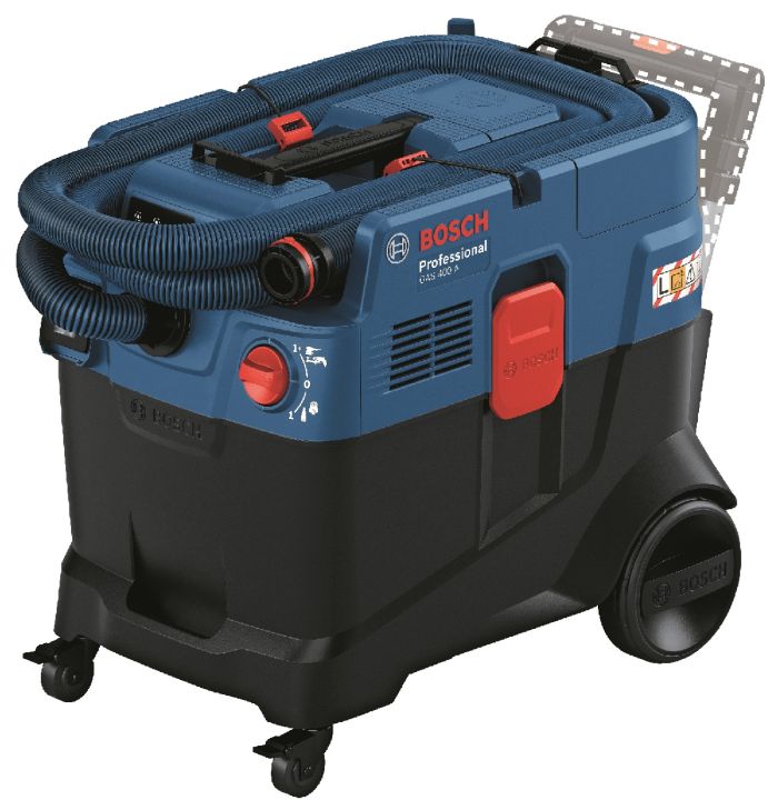 Пылесос профессиональный Bosch GAS 400 A, 1200Вт, 240мБар, контейнер 40л, 14Кг