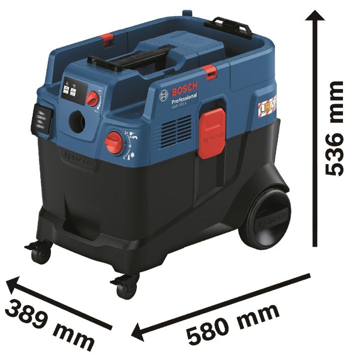 Пылесос профессиональный Bosch GAS 400 A, 1200Вт, 240мБар, контейнер 40л, 14Кг