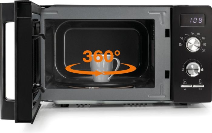 Микроволновая печь Gorenje, 20л, мех. управл., 800Вт, дисплей, черный