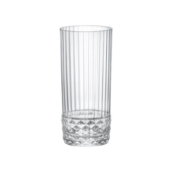 Набір склянок високих Bormioli Rocco America'20s Cooler, 490мл, h162мм, 6шт, скло, прозорий