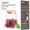 Банка для хранения Ardesto Midori, 510мл, стекло, бамбук, конусная, прозрачный