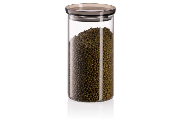 Банка для хранения Ardesto Fresh, 1150мл, стекло, пластик, прозрачный