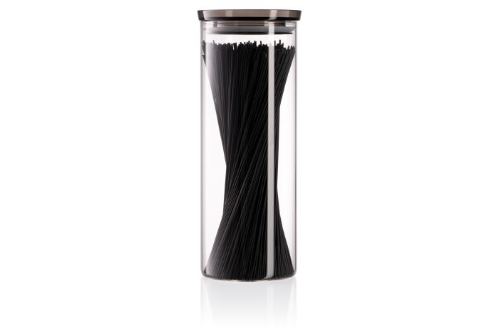 Банка для хранения Ardesto Fresh, 1600мл, стекло, пластик, прозрачный