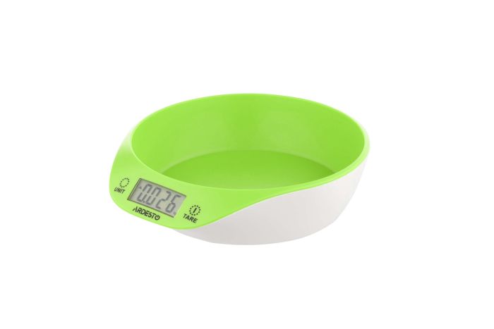 Весы Ardesto кухонные, 5кг, CR2032x1 в компл, пластик, зелёный
