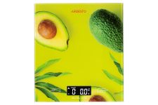 Ваги ARDESTO кухонні Avocado, 5кг, AAAx2 в комплекті, скло, багатокольоровий
