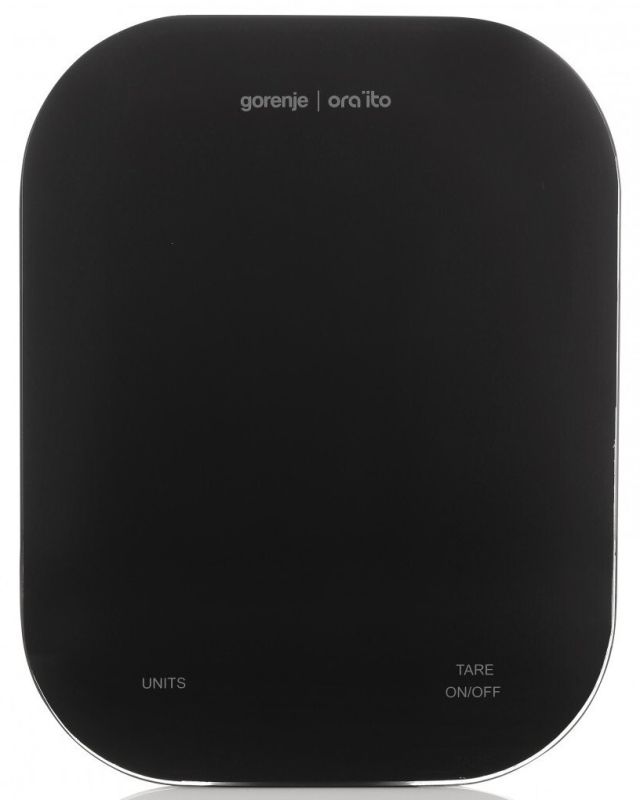 Весы Gorenje кухонные, 10кг, AAAx3 в компл, стекло, черный