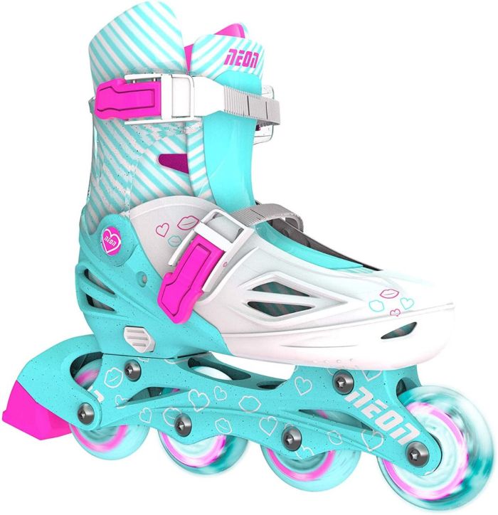 Роликовые коньки Neon Combo Skates Бирюзовый (Размер 34-37)