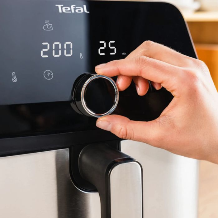 Мультипіч Tefal Easy Fry Mega, 1700Вт, чаша-7.5л, сенсорне керув., 8 програм, пластик, чорний