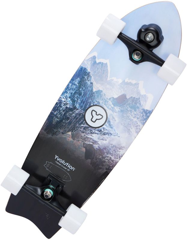 Скейтборд Yvolution Fishtail Cruiser 76см, синий
