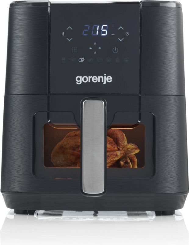 Мультипеч Gorenje 1350Вт, чаша-5.4л, сенсорне управл., 8 авто. программ, пластик+металл, чорний