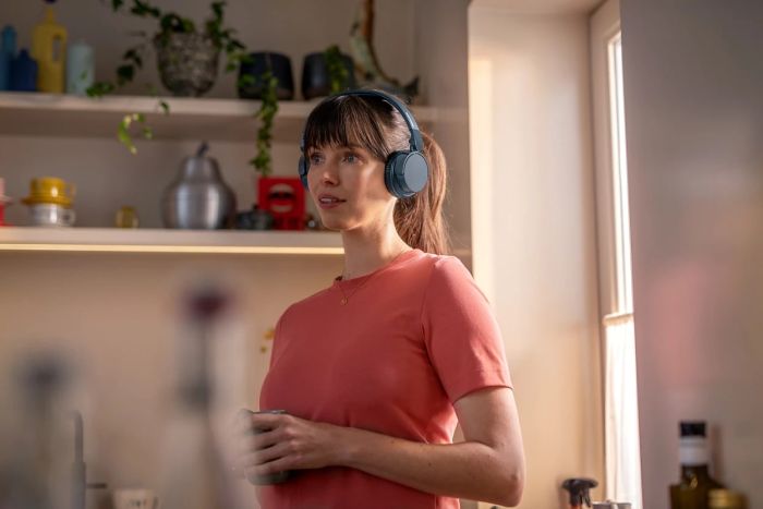 Наушники On-ear Philips TAH4209 BT 5.3, Wireless, Mic, Синий