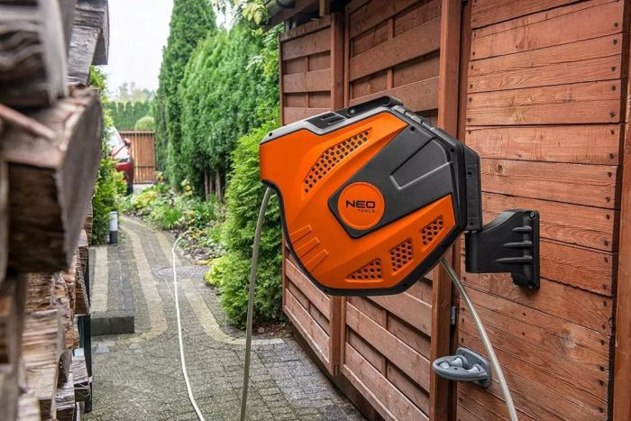 Котушка зі шлангом Neo Tools автоматична 20м+2м шланга 1/2"