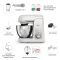 Кухонная машина Tefal Bake Partner 1100Вт, чаша-металл, корпус-пластик, насадок-8, белый