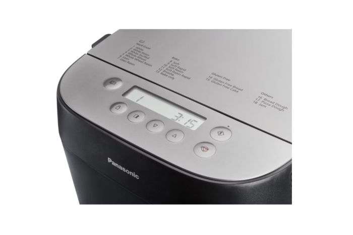 Хлебопечка Panasonic 700Вт, программ-18, макс.вес -1кг, форма-кругл., пластик, черный