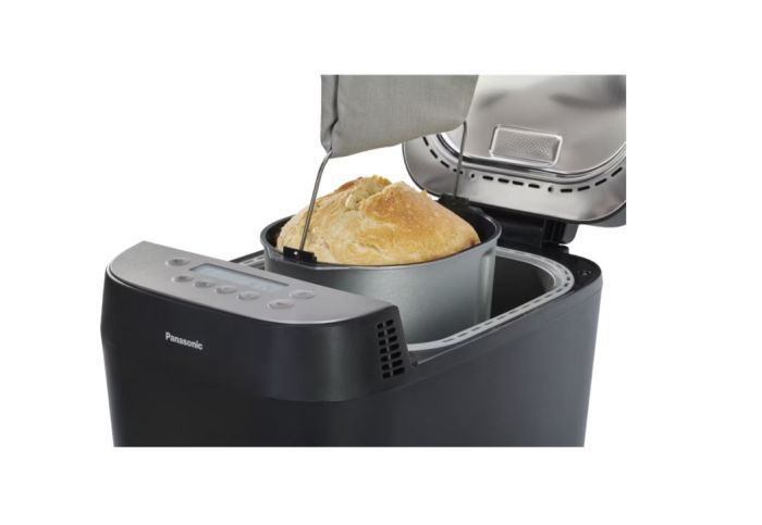 Хлебопечка Panasonic 700Вт, программ-18, макс.вес -1кг, форма-кругл., пластик, черный