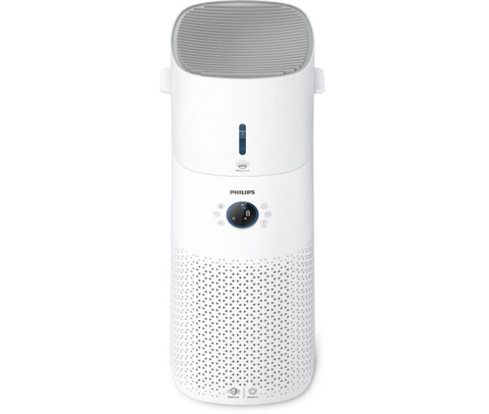 Климатический комплекс  PHILIPS очист+увлажн. Series 3000, 130м2, 505м3/час, пульт ДУ, дисплей, Nano, НЕРА,предварит.,угольный фильтр, Wi-Fi, 6 режимов, белый