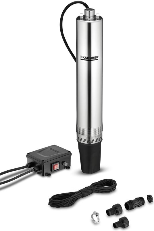 Насос свердловинний Karcher ВР 4 Deep Well, 700Вт, 4600 л/г, 43 м, 4.3 бар, 12 м, 105 мм, 35 °C, G1, 7.14 кг
