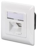 Настінна розетка DIGITUS CАТ 6 STP 2xRJ45, 8P8C, для прихованої проводки