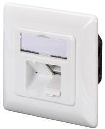 Настенная розетка DIGITUS CАТ 6 STP 2xRJ45, 8P8C, для скрытой проводки