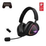 Гарнітура ігрова ASUS ROG Delta II, 3.5мм/BT/WL, RGB, 2м, чорний