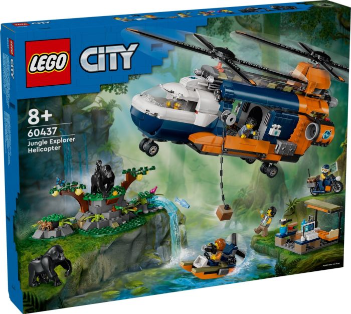 Конструктор LEGO City Вертолот в базовом лагере для иследования джунглей