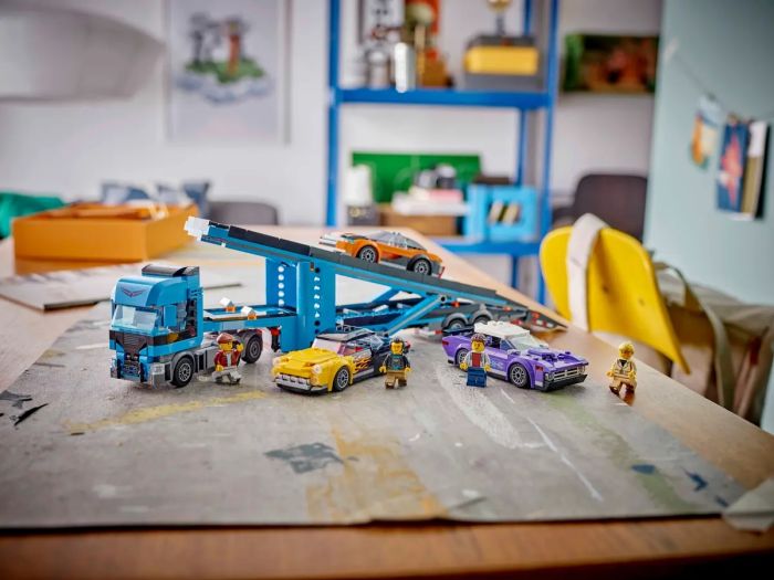 Конструктор LEGO City Грузовик-транспортьор со спортивными авто