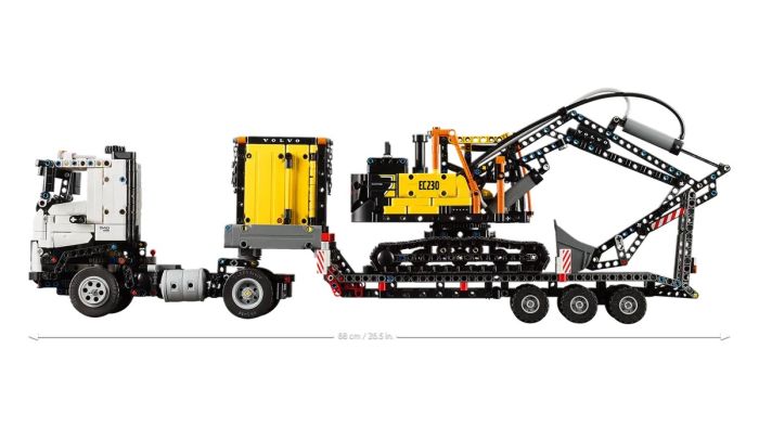 Конструктор LEGO Technic Грузовик Volvo FMX и Электрический экскаватор EC230