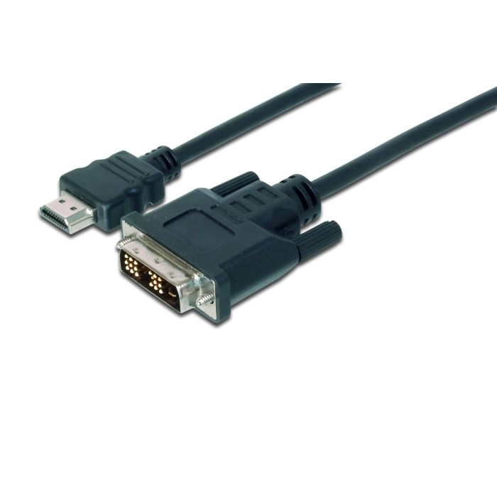 Кабель DIGITUS HDMI > DVI-D (M/M), 2м, черный