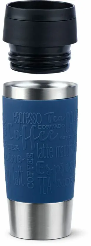Термочашка Tefal Travel Mug Classic, 360мл, нержавеющая сталь, синий