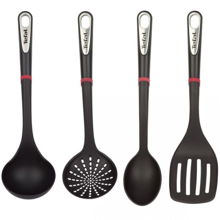 Набор кухонных аксессуаров Tefal Ingenio, 4шт, пластик, черный