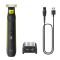 Бритва електр. Philips OneBlade Pro, Li-Ion, сух.+влажн., индикатор заряда, сталь, черный