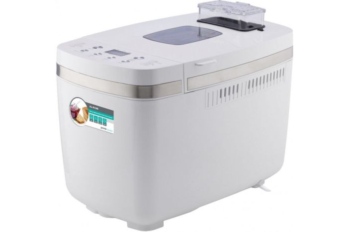 Хлібопічка Gorenje 750Вт, програм-14, макс.вага -1.350кг, форма прямокутник, пластик, білий