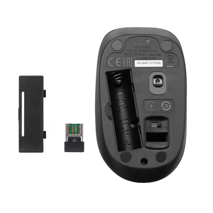 Комплект клавиатура и мышь Genius KM-8200, WL, EN/UKR, черный
