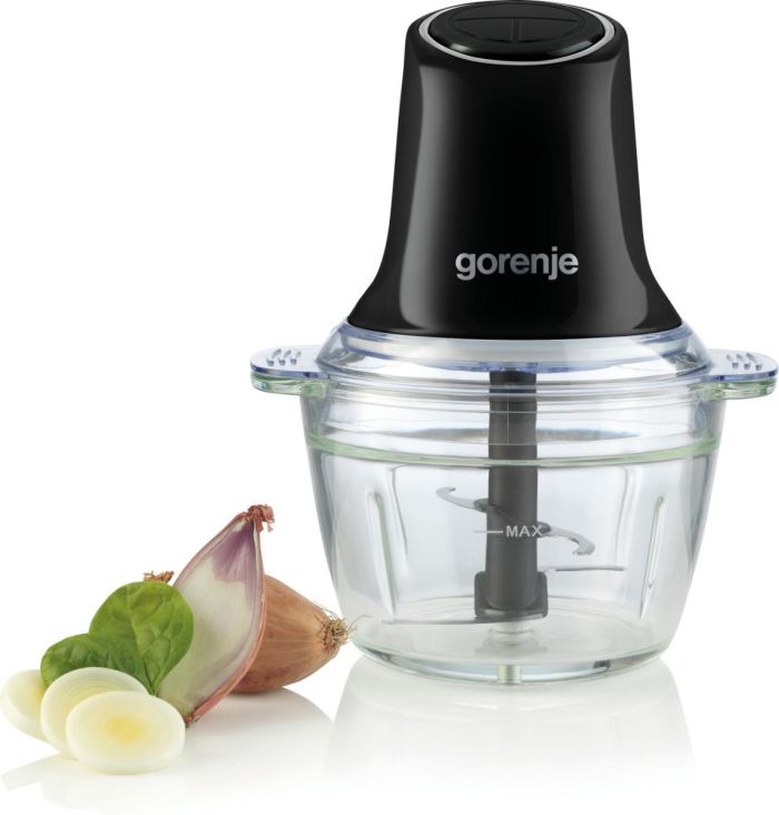 Измельчитель Gorenje, 500Вт, чаша-1000мл, стекло, черный