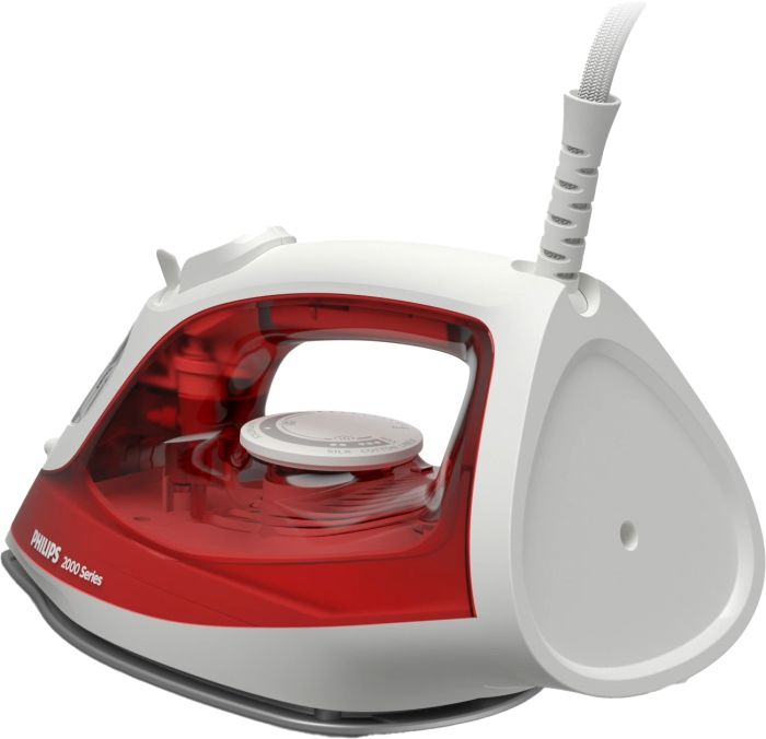 Утюг PHILIPS Series 2000, 2000Вт, 250мл, паровой удар -100гр, керам. подошва, красный