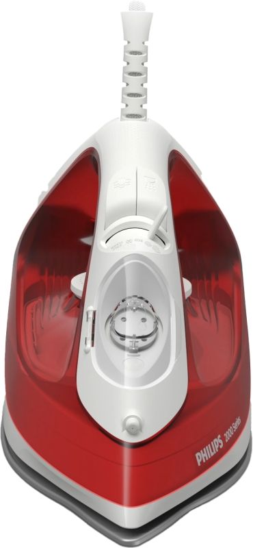 Утюг PHILIPS Series 2000, 2000Вт, 250мл, паровой удар -100гр, керам. подошва, красный