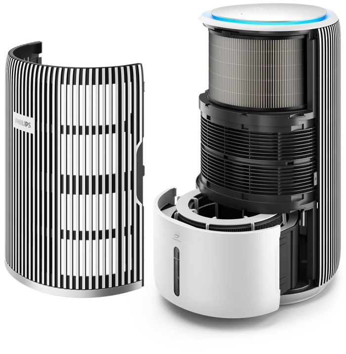 Очиститель - увлажнитель воздуха Philips с увл-нием  Series 3400, 78м2, 300м3/час, 3-х уровн. HEPA фильтр + угольн. Фильтр, Wi-Fi, 5 режимов, белый