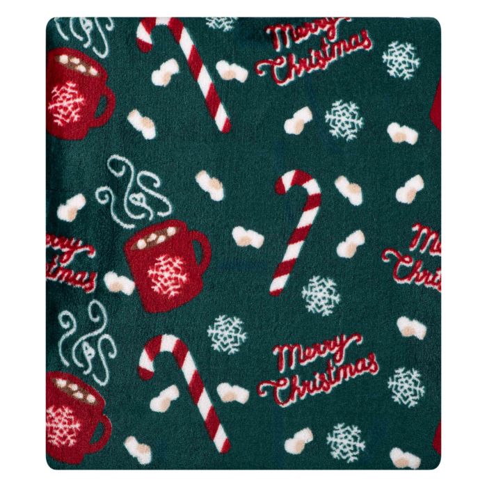 Плед Ardesto Christmas Flannel 160х200см, 100% поліестер, солодке какао