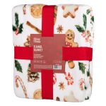 Плед Ardesto Christmas Flannel 160х200см, 100% поліестер, імбирні пряники