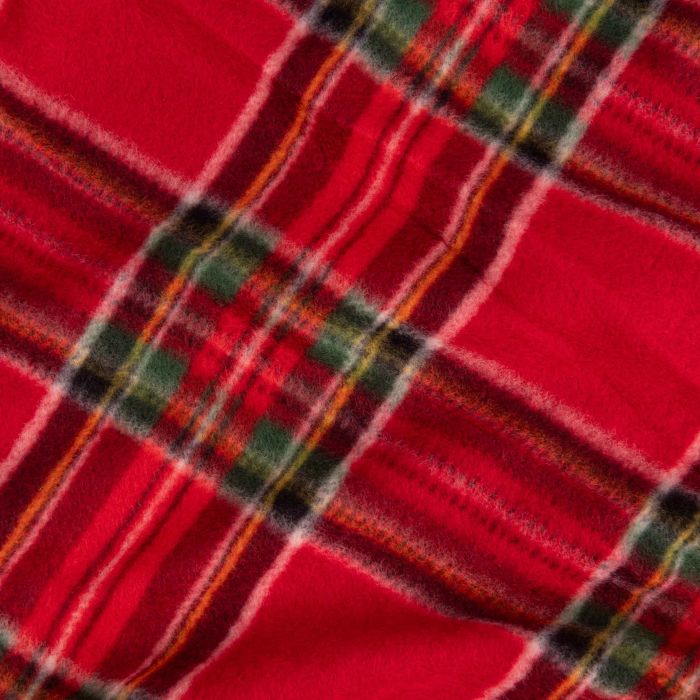 Плед Ardesto Christmas Fleece 130x160см, 100% полиэстер, клетка, красный