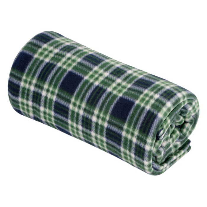 Плед Ardesto Christmas Fleece 130x160см, 100% полиэстер, клетка, зеленый