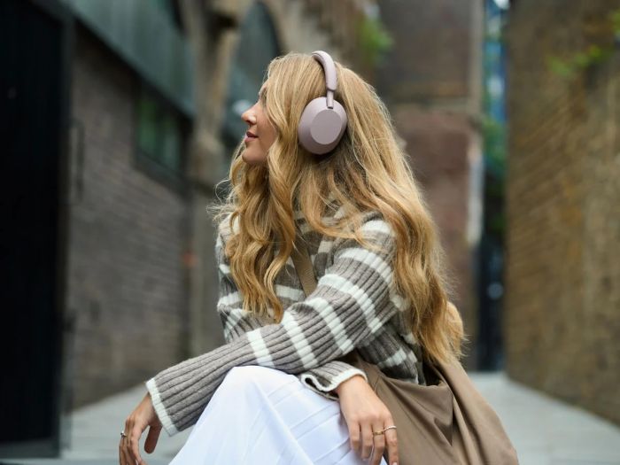Навушники Over-ear Sony WH-1000XM5 BT 5.2, ANC, Hi-Res, AAC, LDAC, Wireless, Mic, Рожевий