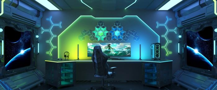 Набір настінних світильників Govee H606A Glide Hexagon Light, 7шт, RGBIC, WI-FI/Bluetooth, Meteor grey